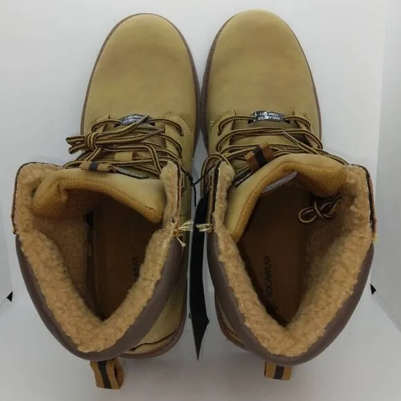 Rocawear NEW Men's Wheat Brown Faux Leather Hiking Boots - sz. 12