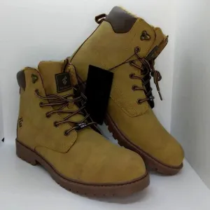 Rocawear NEW Men's Wheat Brown Faux Leather Hiking Boots - sz. 12