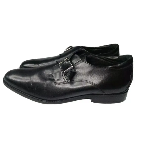 Rockport Monk strap Dress Shoes Men's Size 11. 5 Black Oxfords