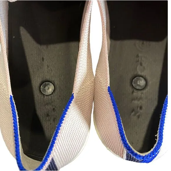 Rothys Slip On Sneaker Womens 8.5 Pale Pink Contemporary Sustainable Casual Rare