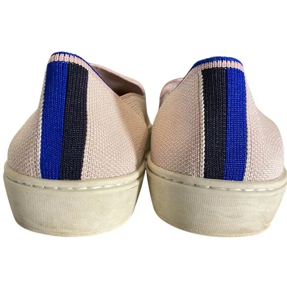 Rothys Slip On Sneaker Womens 8.5 Pale Pink Contemporary Sustainable Casual Rare