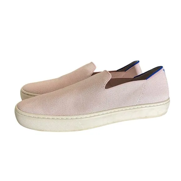Rothys Slip On Sneaker Womens 8.5 Pale Pink Contemporary Sustainable Casual Rare