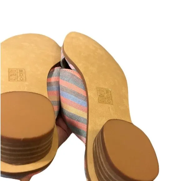 Ruthie crisscross striped mules