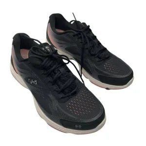 Ryka Womens Devo Plus 2 Running Shoes Active Black Ombre Mesh Lace Up 10M New