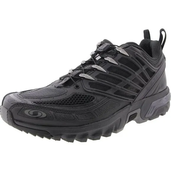 Salomon Mens ACS Pro Black Mesh Inset Mesh Running &amp; Training Shoes New