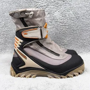 Salomon Snow Pro Womens Size 6.5 Snow Boots Gray Black Beige Contagrip Vintage