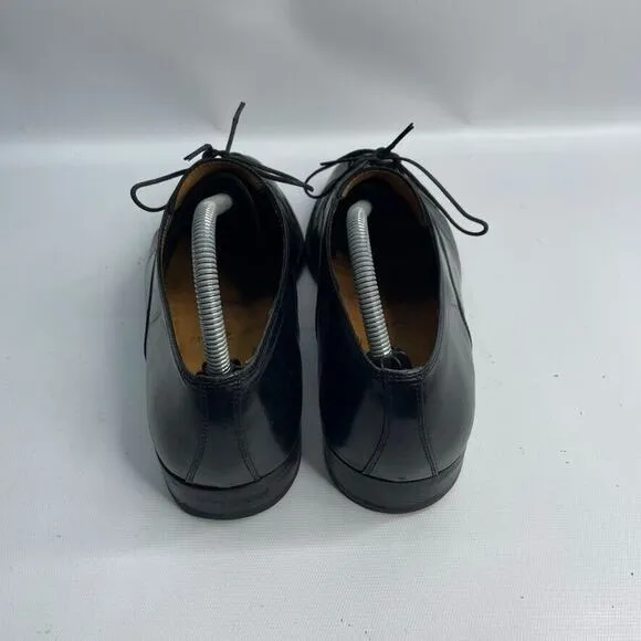 SALVATORE FERRAGAMO Black Leather Cap Toe Oxford Dress Shoes Men’s Size US 9.5 D