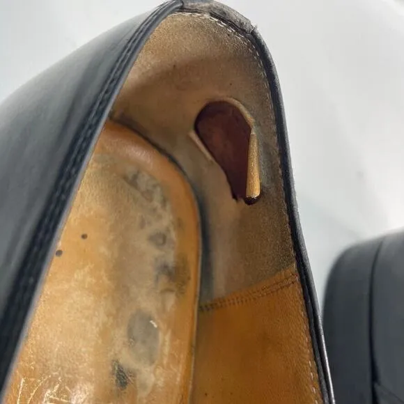 SALVATORE FERRAGAMO Black Leather Cap Toe Oxford Dress Shoes Men’s Size US 9.5 D