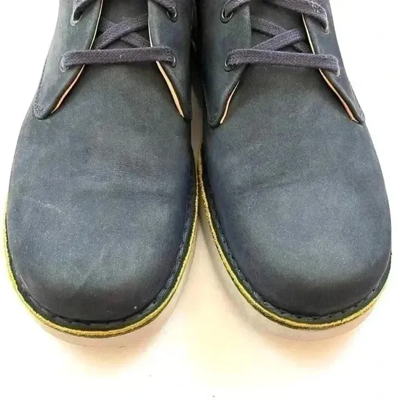 Samual Hubbard Blue Suede Leather Lace Up Mens Comfort Walking Loafer Size 9