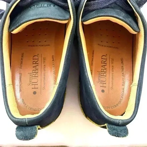 Samual Hubbard Blue Suede Leather Lace Up Mens Comfort Walking Loafer Size 9