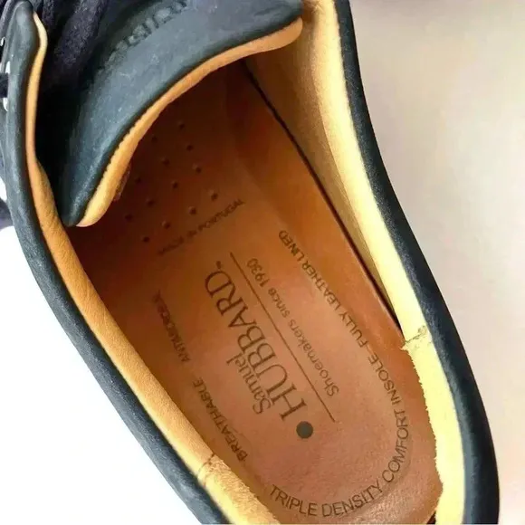 Samual Hubbard Blue Suede Leather Lace Up Mens Comfort Walking Loafer Size 9
