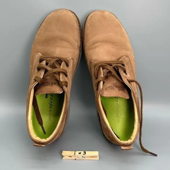 Samuel Hubbard Free Oxford Mens 9.5 Brown Tan Leather Shoes Lace Up Low Sneakers