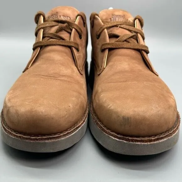Samuel Hubbard Free Oxford Mens 9.5 Brown Tan Leather Shoes Lace Up Low Sneakers