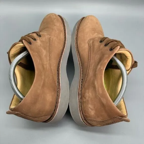 Samuel Hubbard Free Oxford Mens 9.5 Brown Tan Leather Shoes Lace Up Low Sneakers
