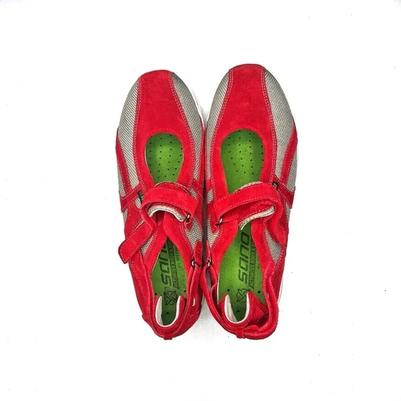 Sano By Mephisto Excess Women's Mary Jane Walking Shoes Size 10 Red EUC