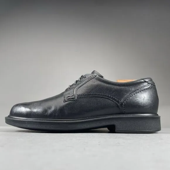 SAS Ambassador Men’s Size 9 M Lace-Up Black Leather Plain-Toe Oxford Dress Shoes