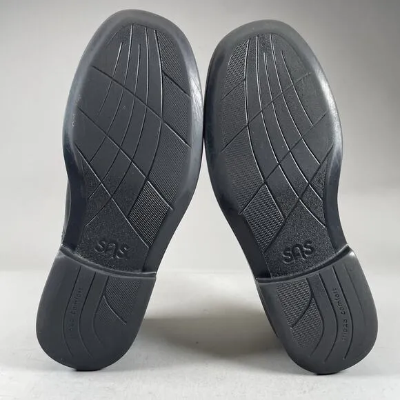 SAS Ambassador Men’s Size 9 M Lace-Up Black Leather Plain-Toe Oxford Dress Shoes