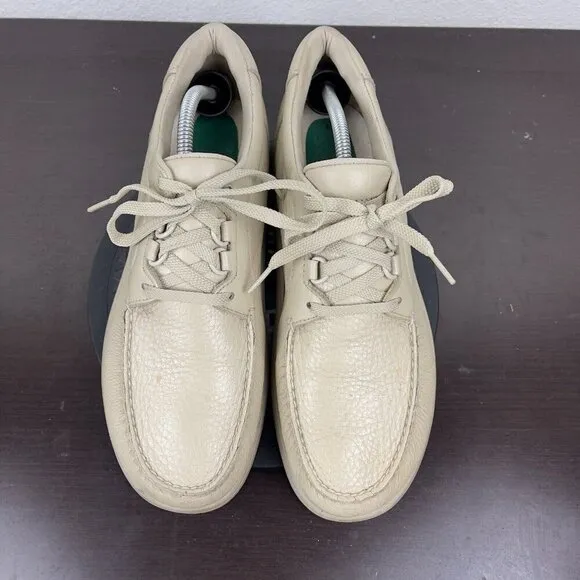 SAS Bout Time Mens  Leather Walking Shoes Cream Mens Size 11