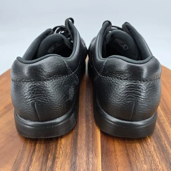 SAS Bout Time Shoes Men's 9 Extra Wide Black Leather Casual Walking Sneakers