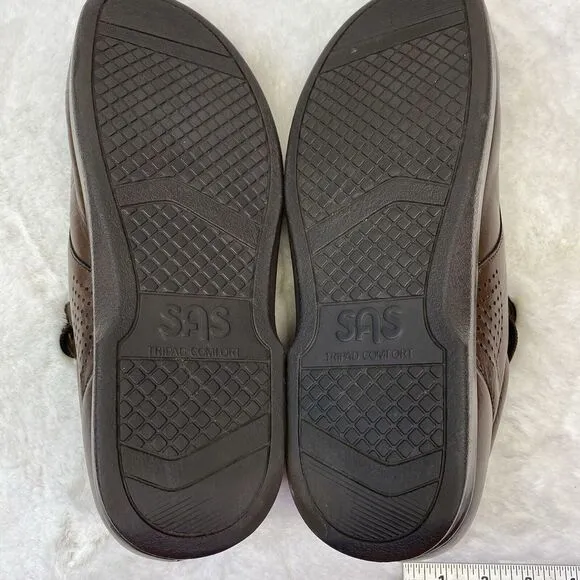SAS Time Out Walking Shoe Antique‎ Walnut Brown Size 14 R/N Men's Comfort Shoes