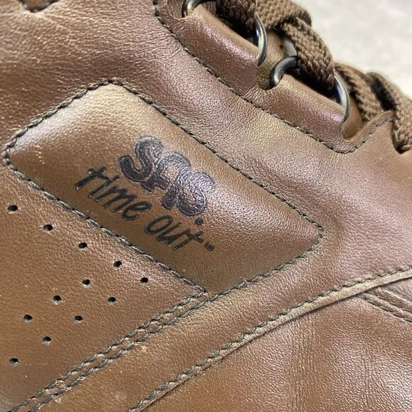 SAS Time Out Walking Shoe Antique‎ Walnut Brown Size 14 R/N Men's Comfort Shoes