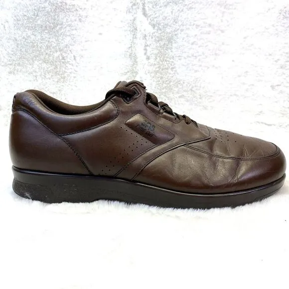 SAS Time Out Walking Shoe Antique‎ Walnut Brown Size 14 R/N Men's Comfort Shoes