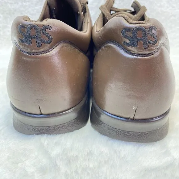 SAS Time Out Walking Shoe Antique‎ Walnut Brown Size 14 R/N Men's Comfort Shoes
