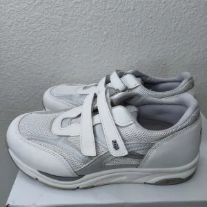SAS TMV Silver White Women's Walking Shoes Size 8 W3