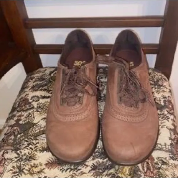 SAS Walk Easy - Lace Up Walking Shoes, Color- Chocolate, sz 9.5