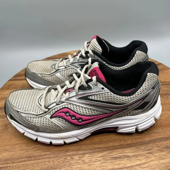 Saucony Grid Marauder 3 Shoes Womens Size 9 Pink/Silver Running Walking Comfort