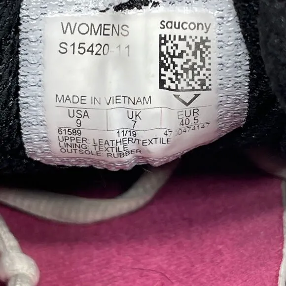 Saucony Grid Marauder 3 Shoes Womens Size 9 Pink/Silver Running Walking Comfort