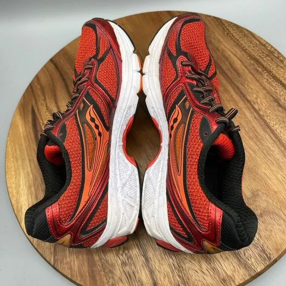 Saucony Guide 8 Shoes Mens Size 9.5 Red/Black/Orange Running S20256-6 Walking