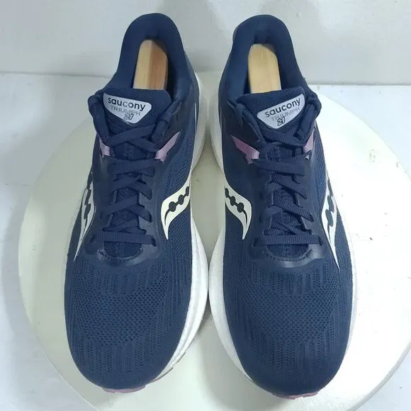 Saucony Triumph 21 Women Sz 9 Shoes Dark Blue Running Walking Sneaker S10881-105