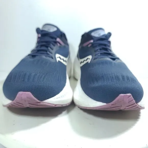 Saucony Triumph 21 Women Sz 9 Shoes Dark Blue Running Walking Sneaker S10881-105