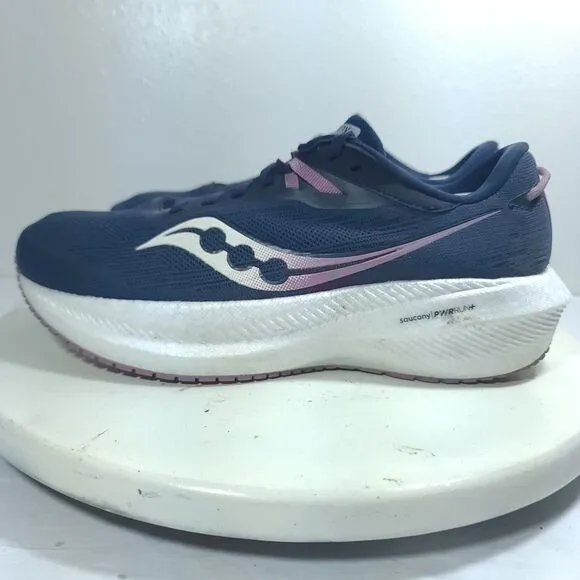 Saucony Triumph 21 Women Sz 9 Shoes Dark Blue Running Walking Sneaker S10881-105