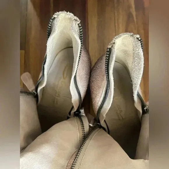 Sbicca Millie leather heeled booties