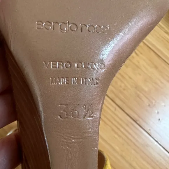 Sergio Rossi Suede Sandal Size 36.5