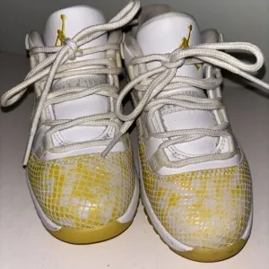 Size 12C- Air Jordan 11 Low‎ Yellow Snakeskin  In Excellent Condition