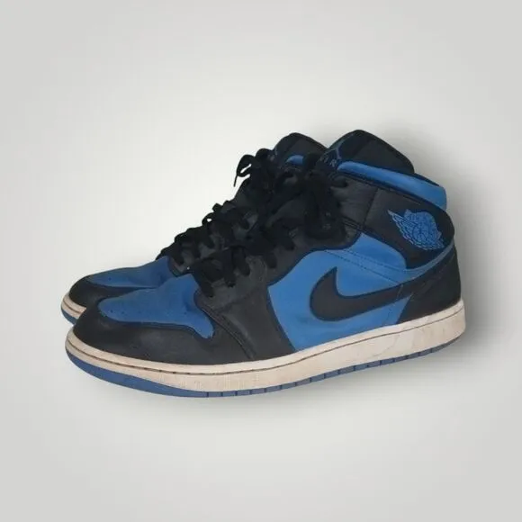 Size 14 - Air Jordan 1 Mid Black Royal Blue