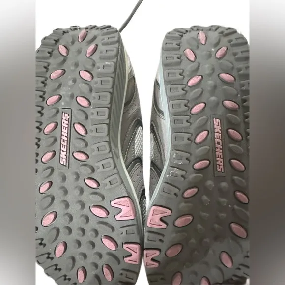 Skechers Shape Ups 11806 Gray Pink Toning Walking Shoes Women's Size US 7.5NEW