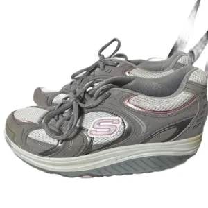 Skechers Shape Ups 11806 Gray Pink Toning Walking Shoes Women's Size US 7.5NEW