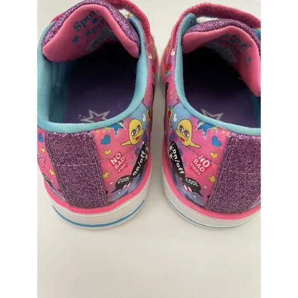 Skechers Twinkle Toes Emoji Twinkle Breeze Cutie Light Up Sneakers Shoes Size 3