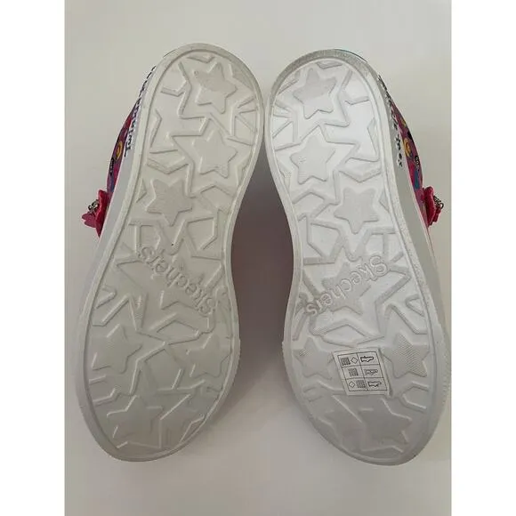 Skechers Twinkle Toes Emoji Twinkle Breeze Cutie Light Up Sneakers Shoes Size 3