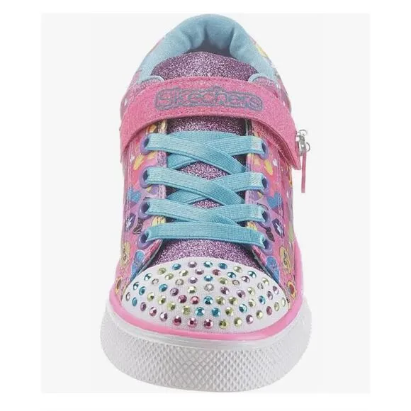 Skechers Twinkle Toes Emoji Twinkle Breeze Cutie Light Up Sneakers Shoes Size 3