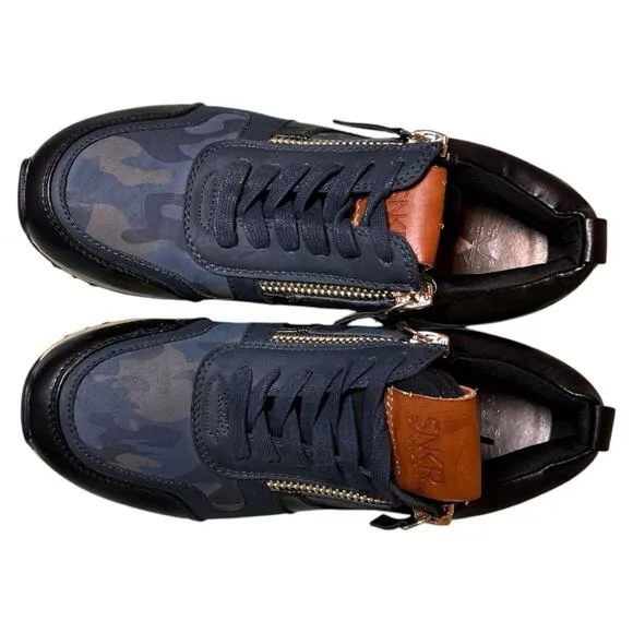 SNKR Project Rodeo Blue Gray Camo Sneakers Shoes 7.5