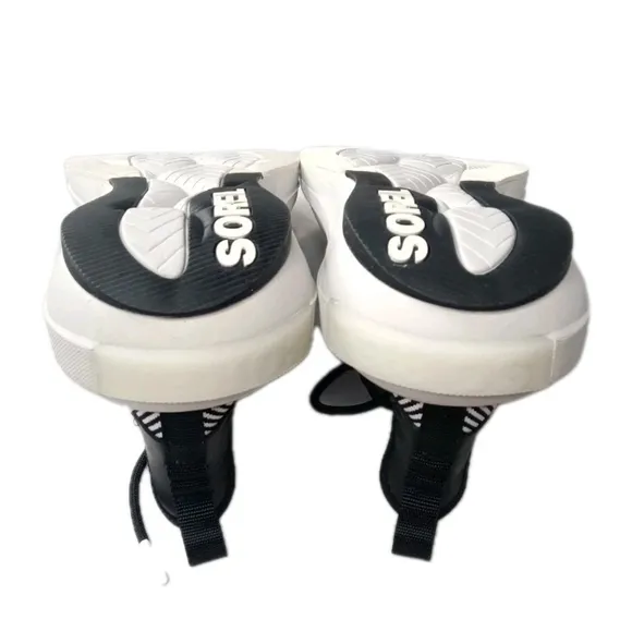Sorel Explorer Defy Low Sneakers Women Size 11 Shoes Black ~White