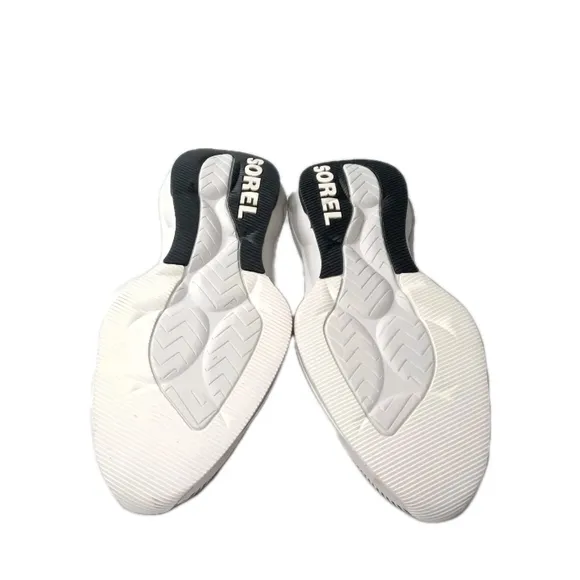 Sorel Explorer Defy Low Sneakers Women Size 11 Shoes Black ~White