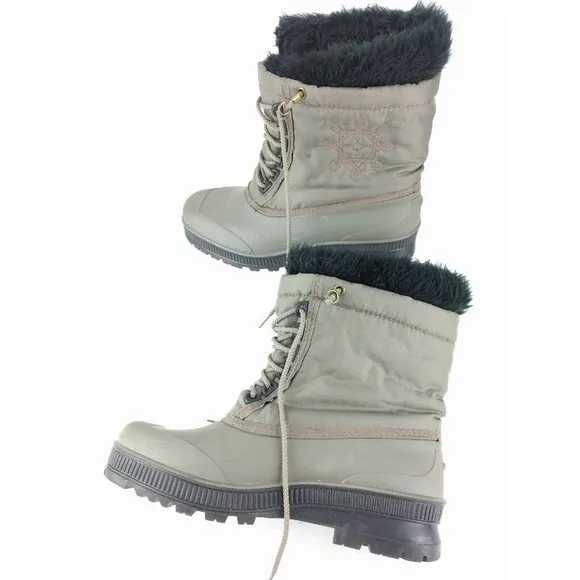 SOREL Gray Snowflake Embroider Women's Winter 9