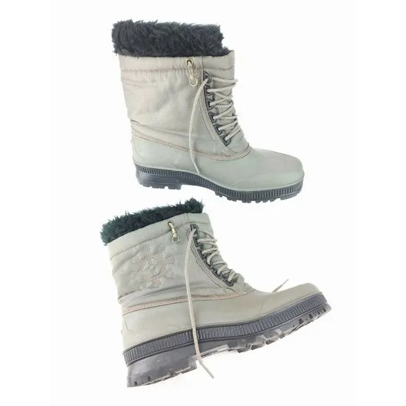 SOREL Gray Snowflake Embroider Women's Winter 9