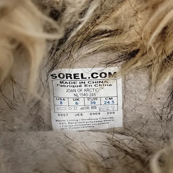 Sorel Joan of Arctic Suede &amp; Faux-Fur Snow Boots, 8